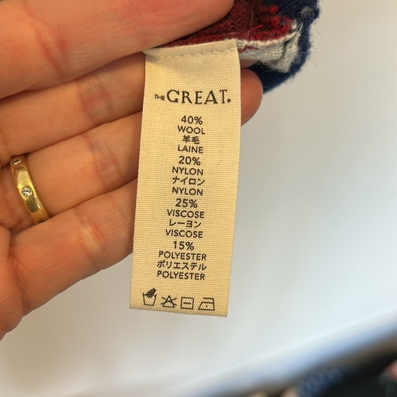 The Great Co Ed Striped V-neck Button Front Cardigan - Picture 5 of 10